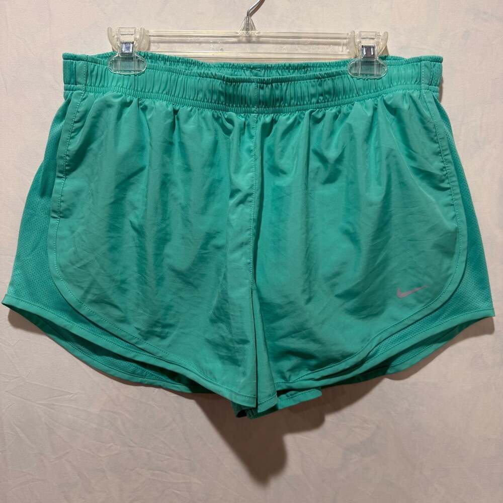 Nike Women's Dri-Fit Tempo Running Shorts Green - Picture 1 of 7